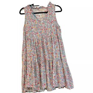 Wonderly Ditzy Floral Tiered Sleeveles Dress & Slip size M
